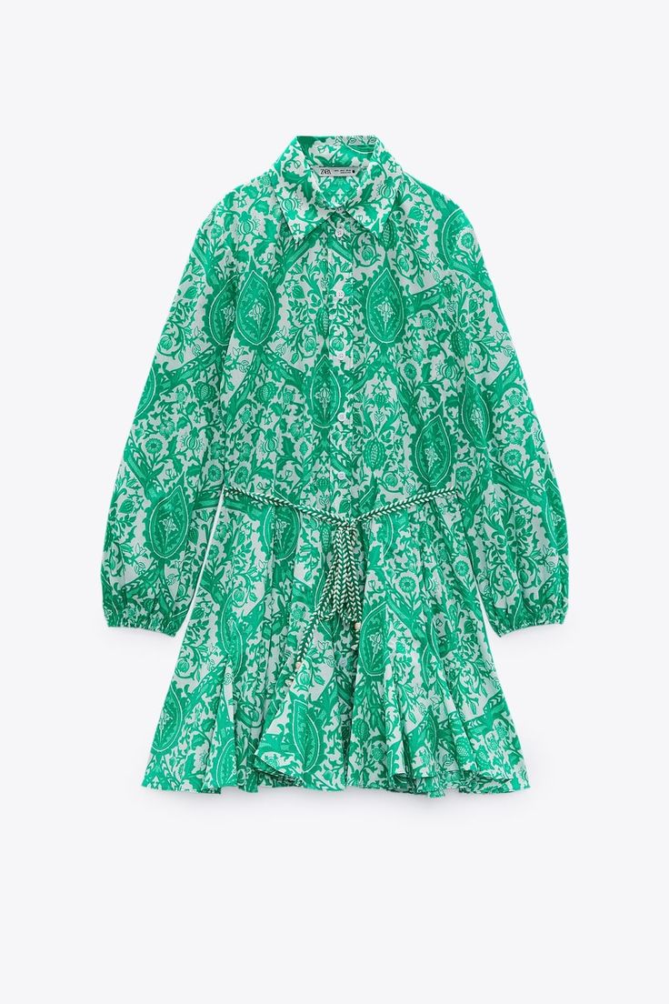 Green Pattern Dress